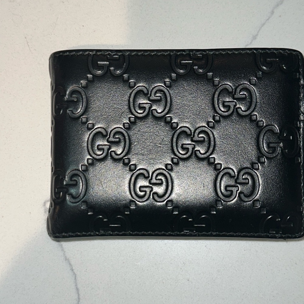 Gucci Signature Wallet - Monogrammed Black Leather
